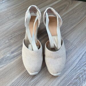 Castaner Beige Espadrille Wedges